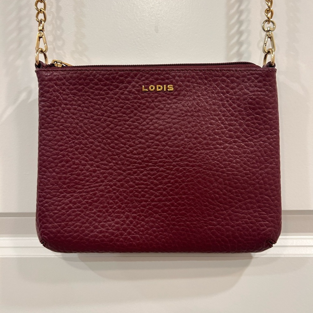 Lodis Burgundy Leather 5 in 1 Crossbody Bag